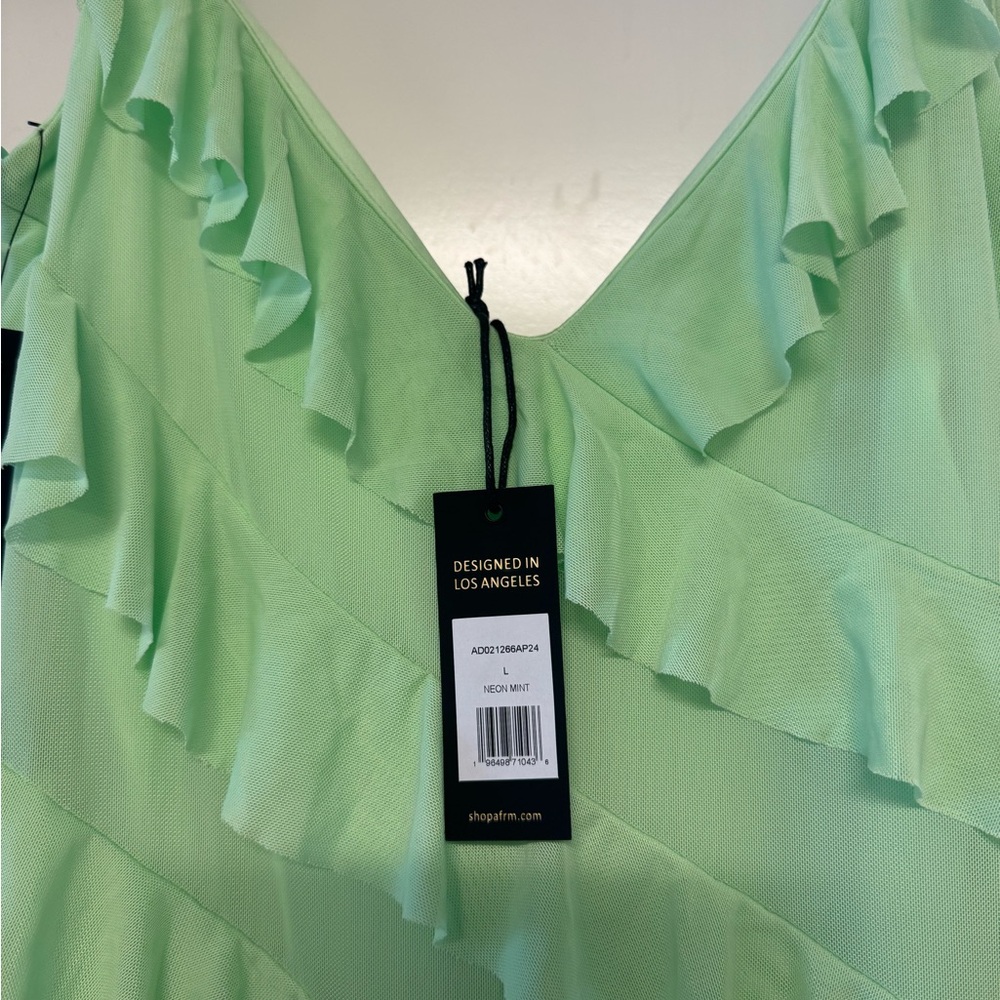 AFRM Vienna Asymmetrical Ruffle Dress - Picture 3 of 3